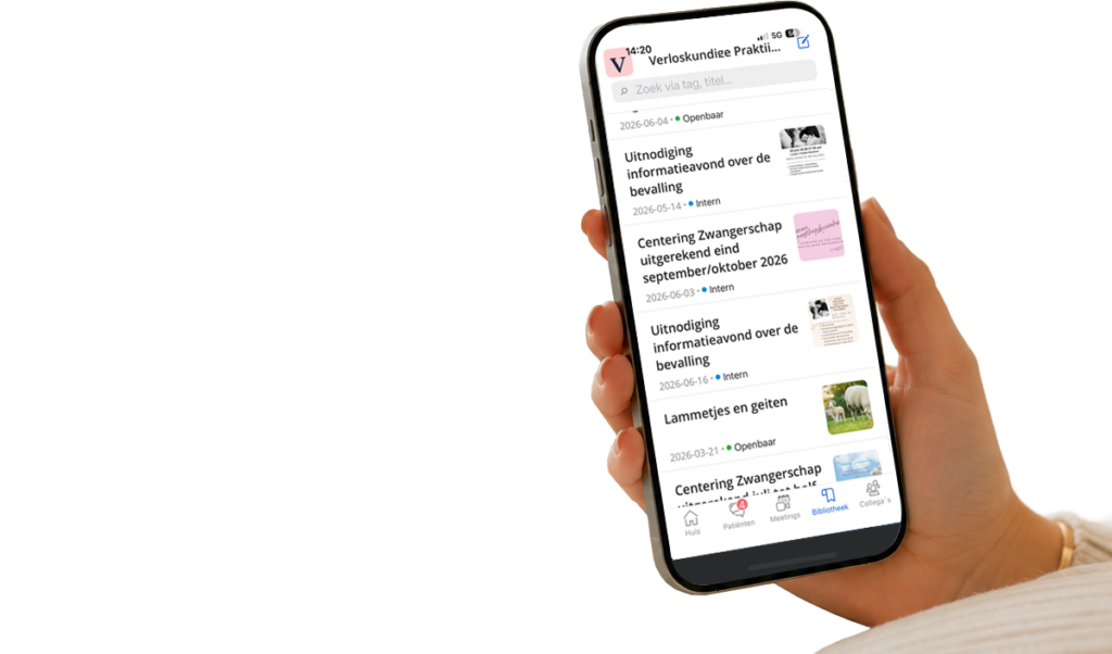 zwangere vrouw toont kind-app